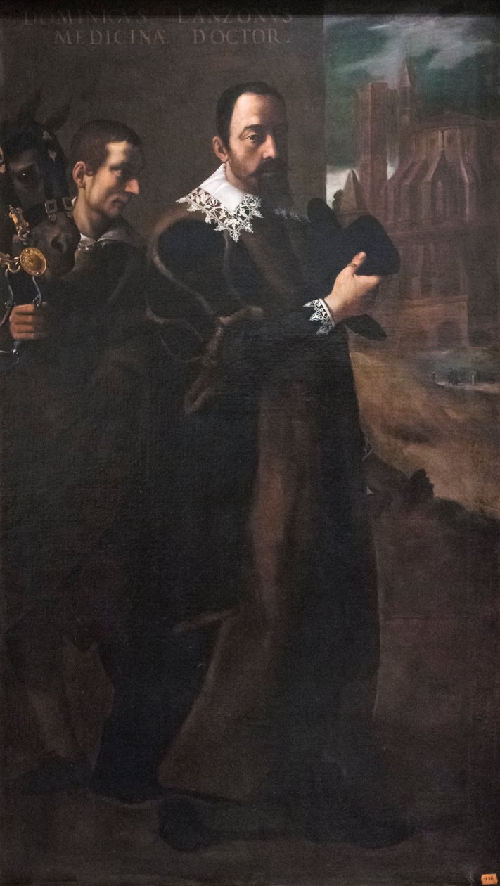 Porträt von Domenico Lanzoni von Lodovico (attr. to) Carracci