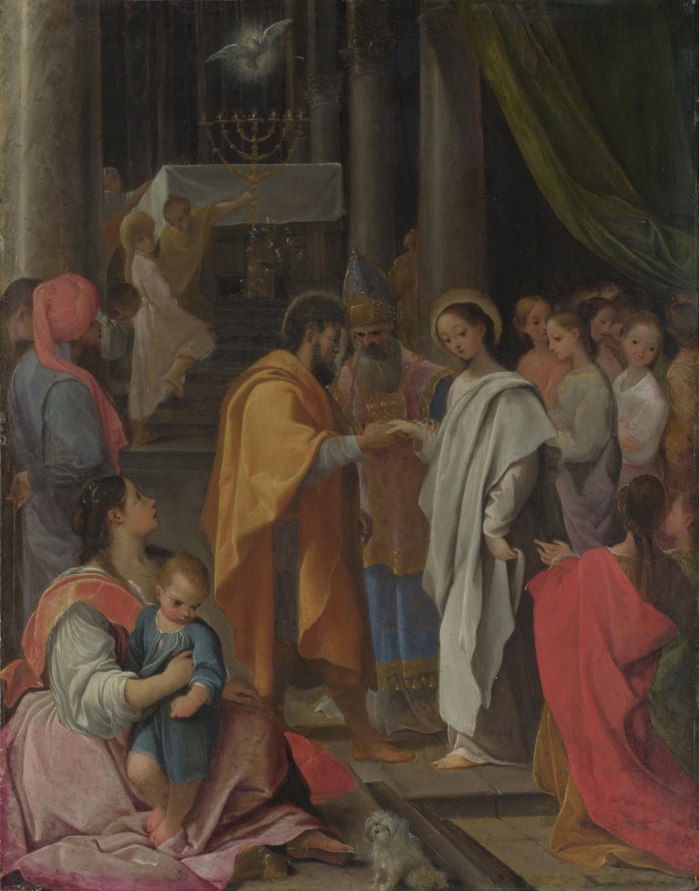 Die Hochzeit von Maria und Joseph, um 1590 von Lodovico Carracci