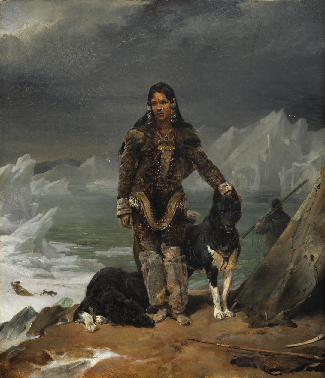 Eine Frau aus dem Land der Eskimos, 1826 von Léon Cogniet