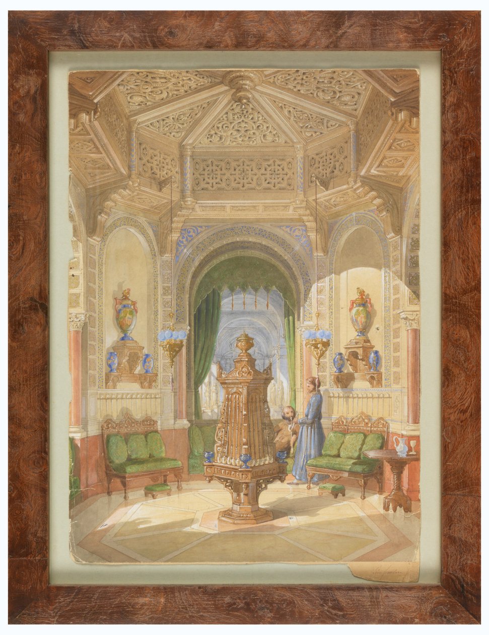 Entwurf für ein maurisches Rauchzimmer [Tabagie], ca. 1844 von Léon Feuchère