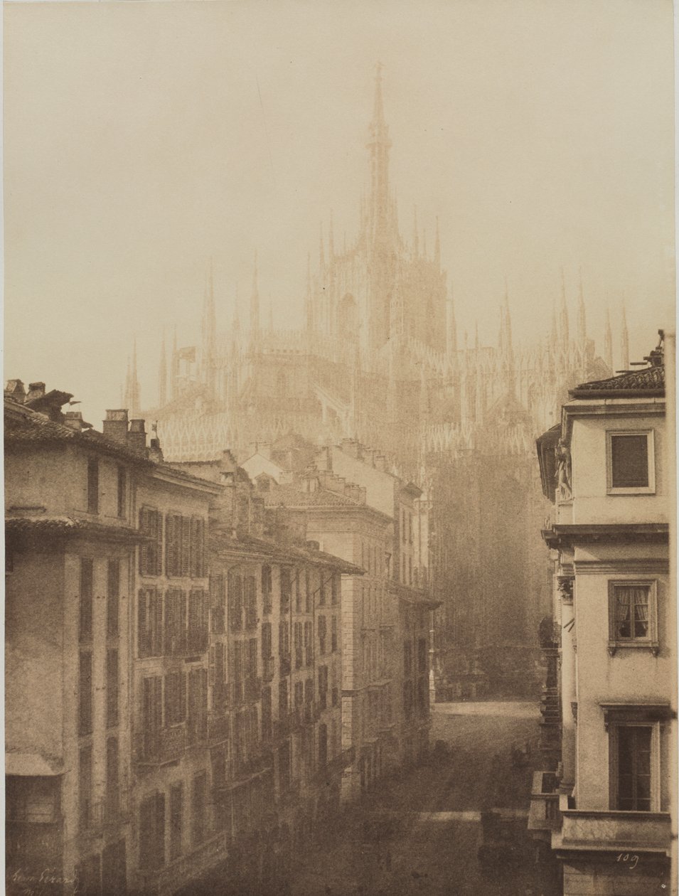 Kathedrale vom Corso Francesco, Mailand von Léon Gérard