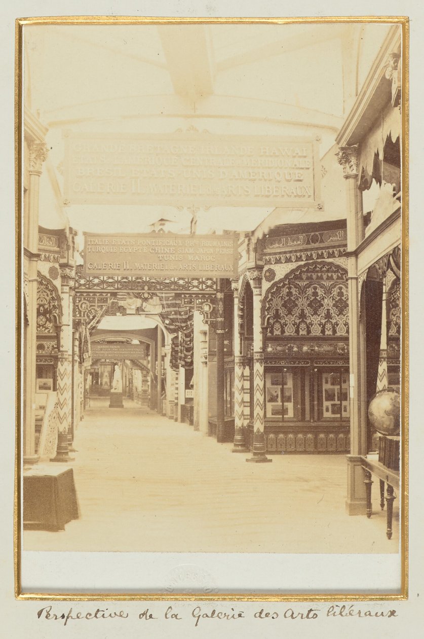 Perspektive der Galerie der Freien Künste von Léon and Lévy