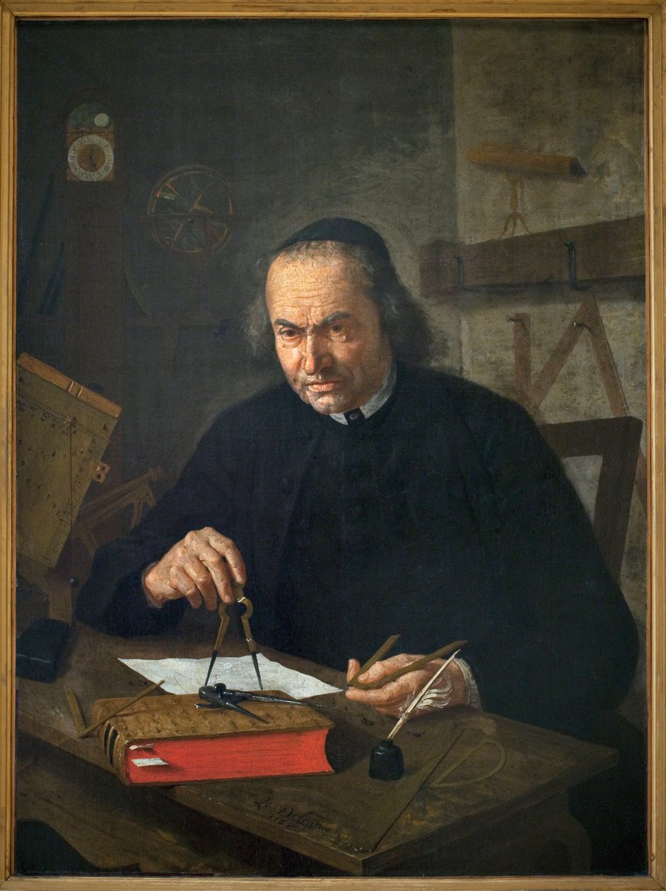 Porträt von Abbe Nicolas Joseph Neuray (1706-1774). Gemälde von Leonard Defrance (1735-1805) von Léonard Defrance