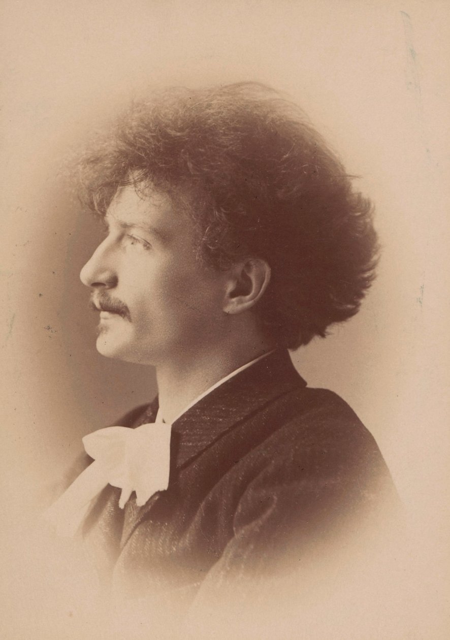 Porträt des Komponisten Ignacy Jan Paderewski 1860-1941, 1890 von London . Photo studio Elliott and
