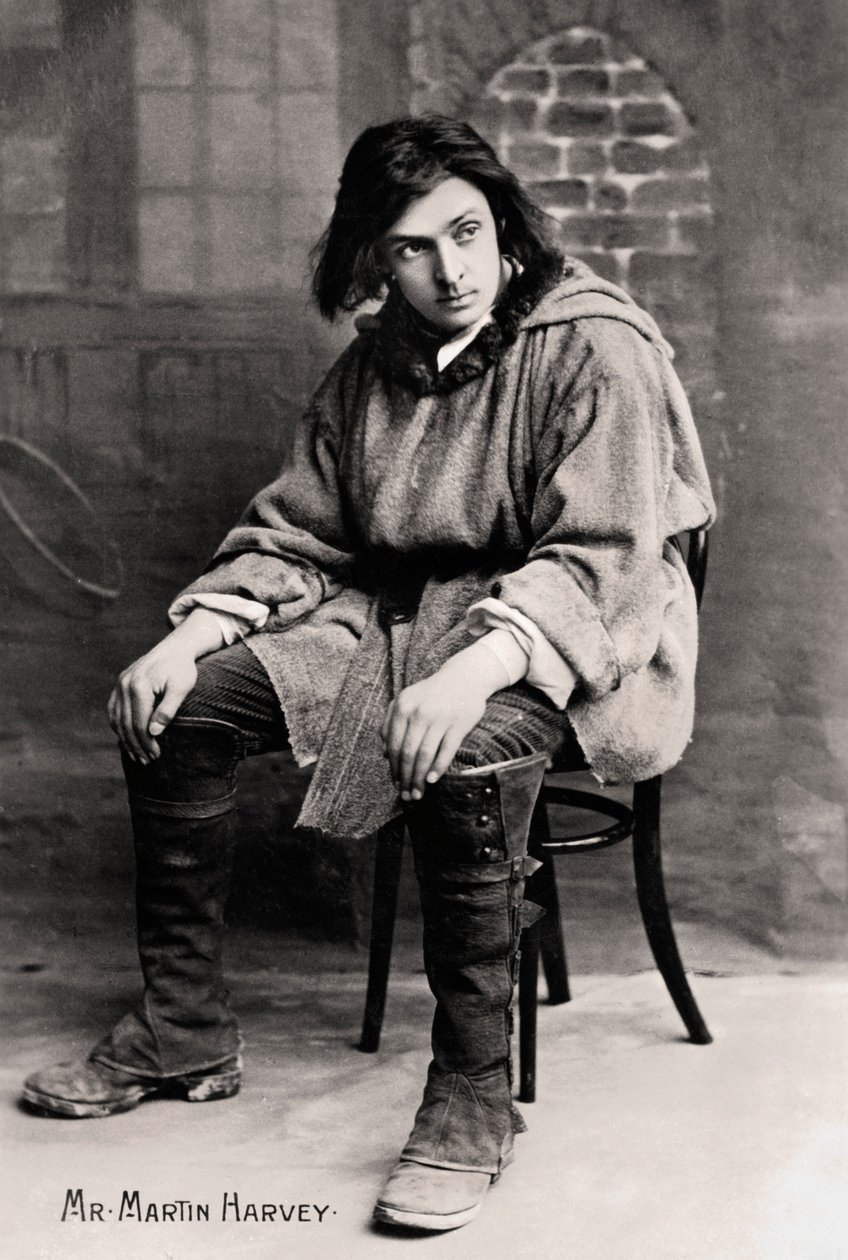 John Martin-Harvey 1863-1944, englischer Schauspieler, frühes 20. Jahrhundert von London Stereoscopic and Photographic Co