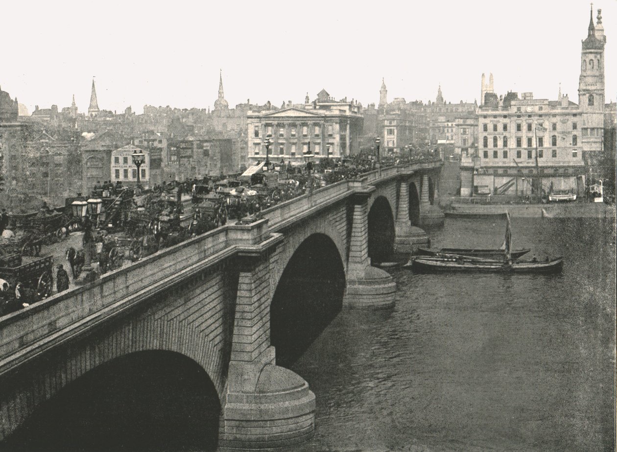 London Bridge nach Norden blickend, 1895 von London Stereoscopic and Photographic Co