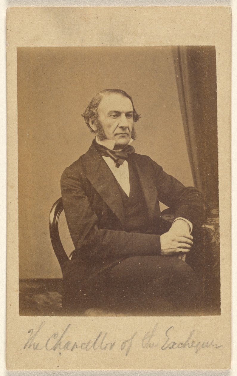 [William Ewart Gladstone, Der Schatzkanzler] von London Stereoscopic and Photographic Company