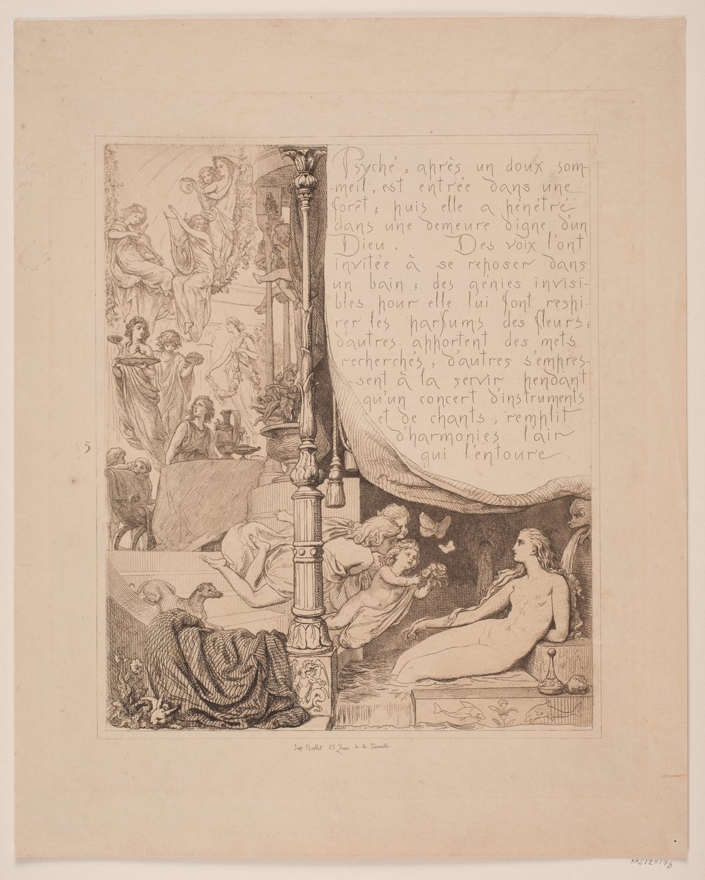 Illustration Nr. 5 zu "L`Amour et Psyché" von Lorenz Frølich