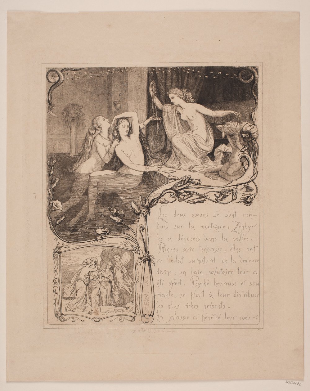 Illustration Nr. 7 zu "L`Amour et Psyché" von Lorenz Frølich