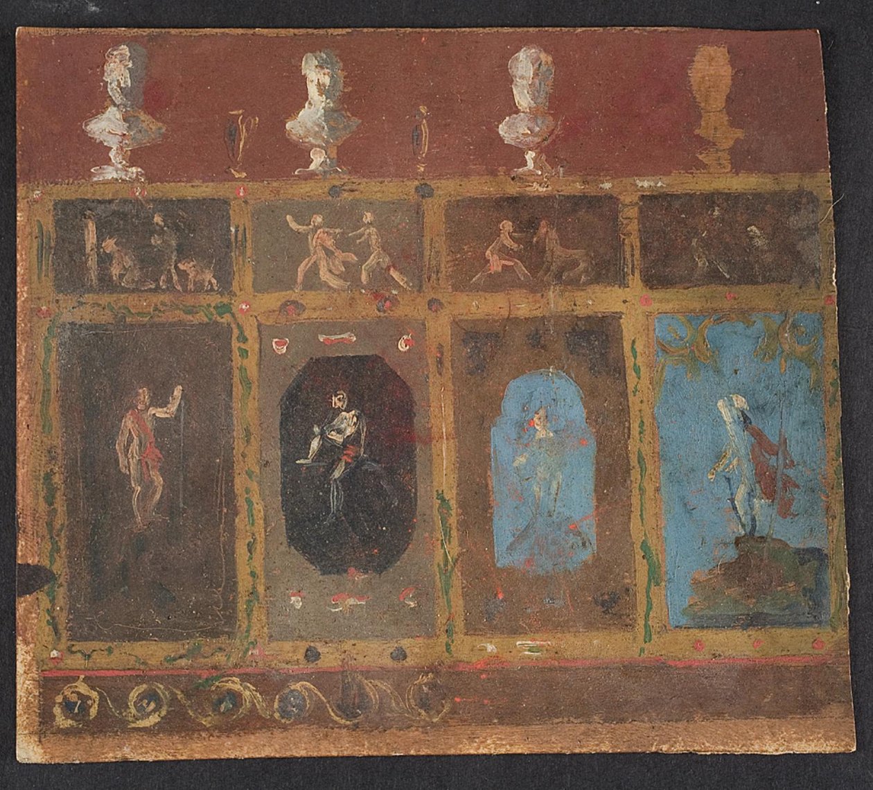 Wanddekorationen für Valhøj 1838/1839 von Lorenz Frølich