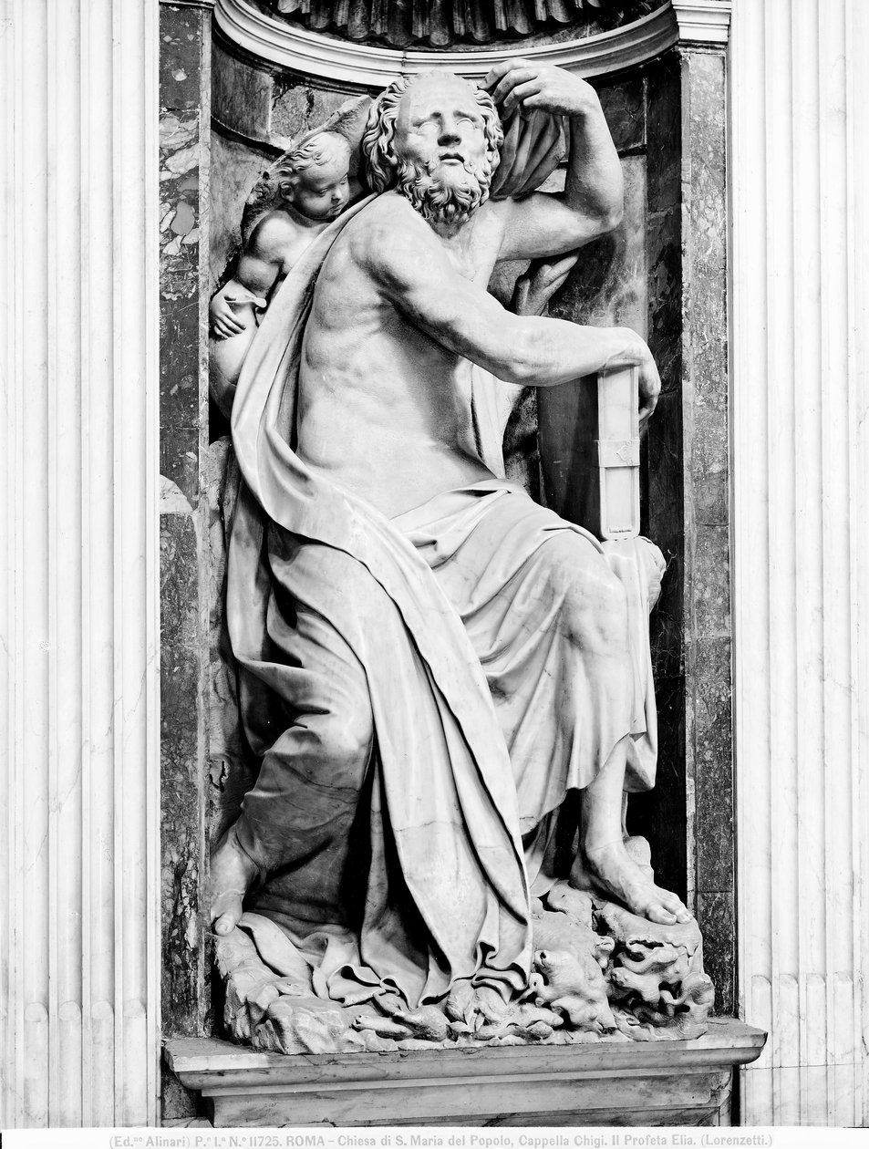 Der Prophet Elija in der Chigi-Kapelle von Lorenzetto
