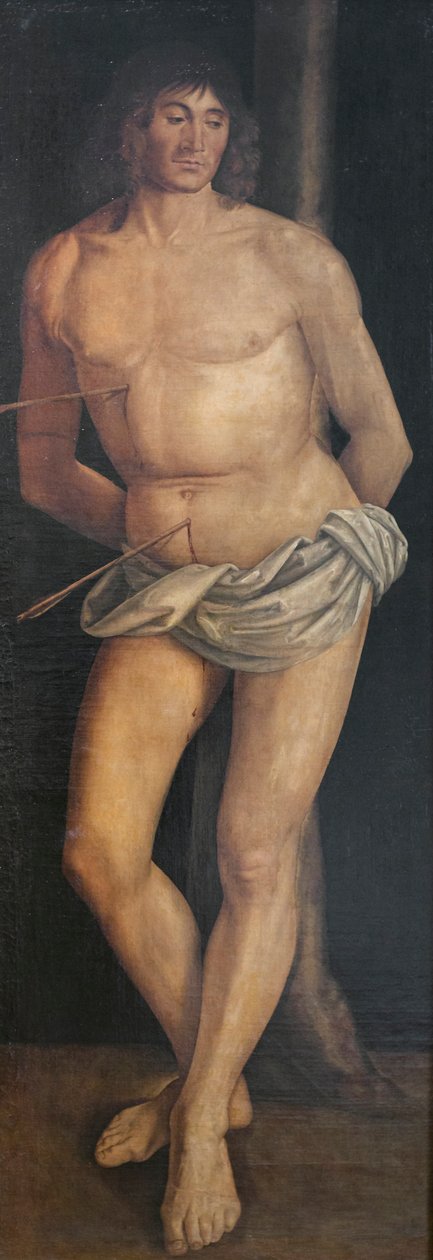 Der Heilige Sebastian, nach 1490 von Lorenzo Costa