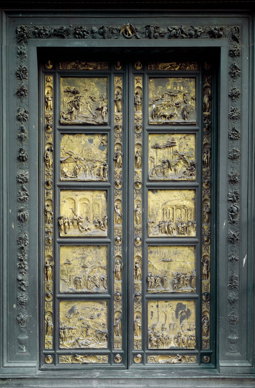 Paradiestor, realisiert von Lorenzo Ghiberti (1378-1443) von Lorenzo Ghiberti