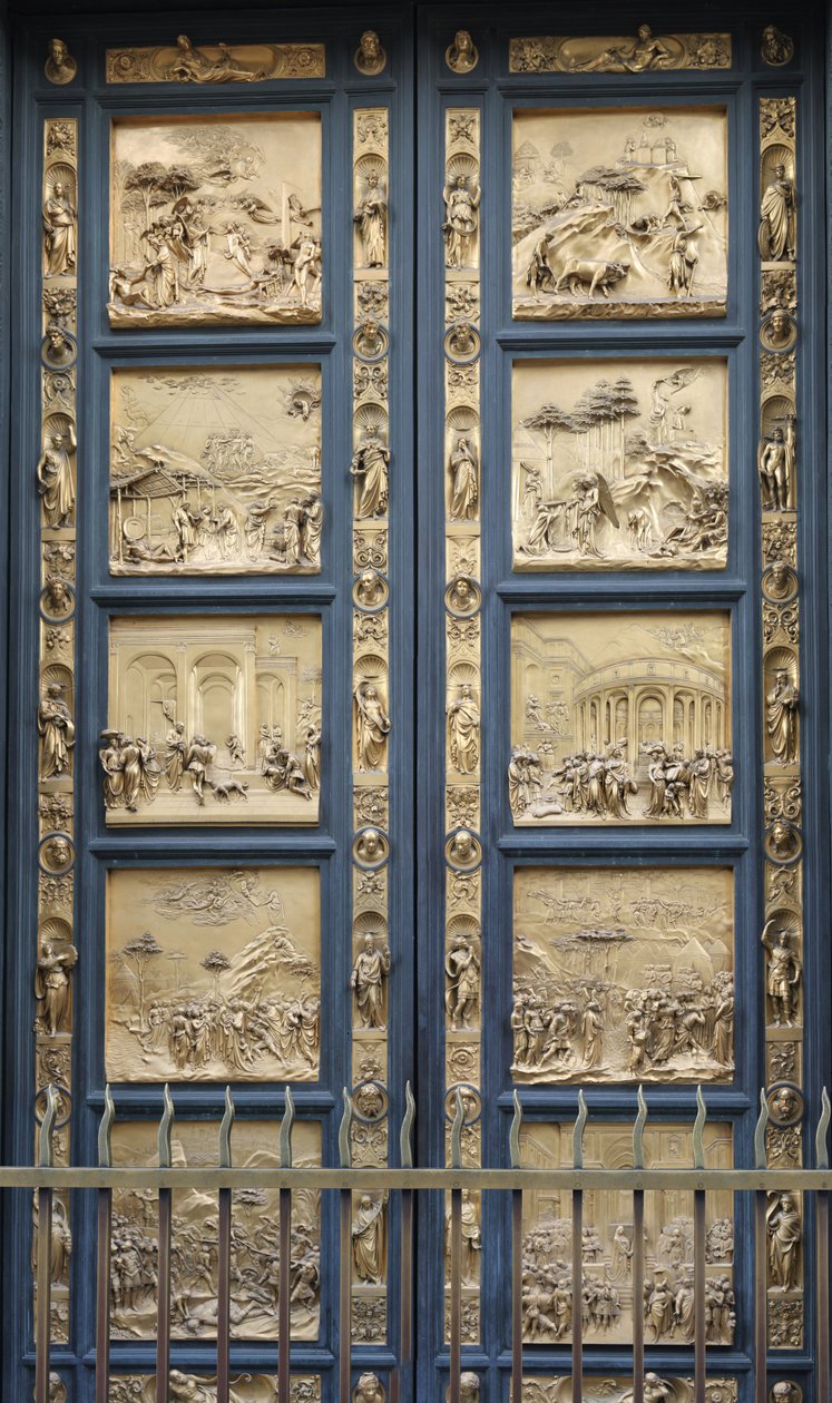 Die Tore des Paradieses im Baptisterium von Florenz Kopie, 1425-1452 von Lorenzo Ghiberti