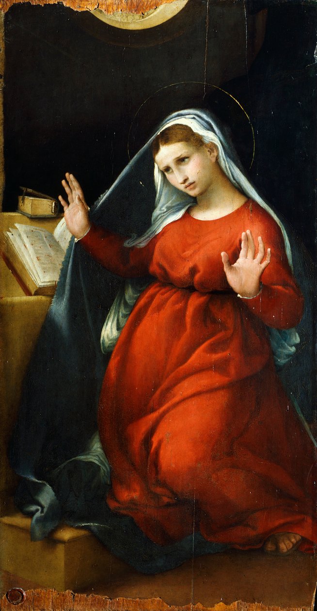 Verkündigung an die Jungfrau, um 1525 von Lorenzo Lotto