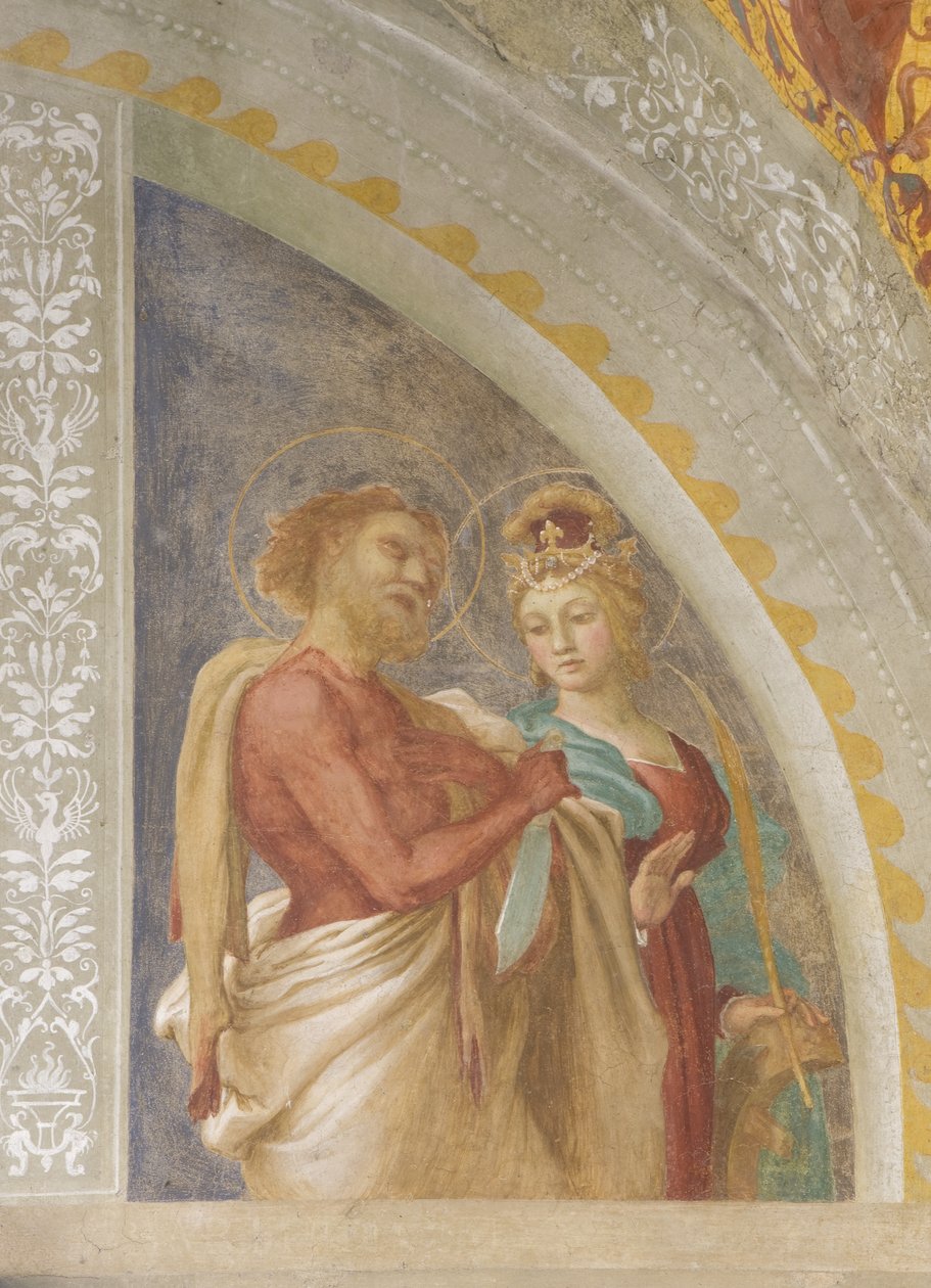 Heilige Katharina von Alexandria und Heiliger Bartholomäus von Lorenzo Lotto