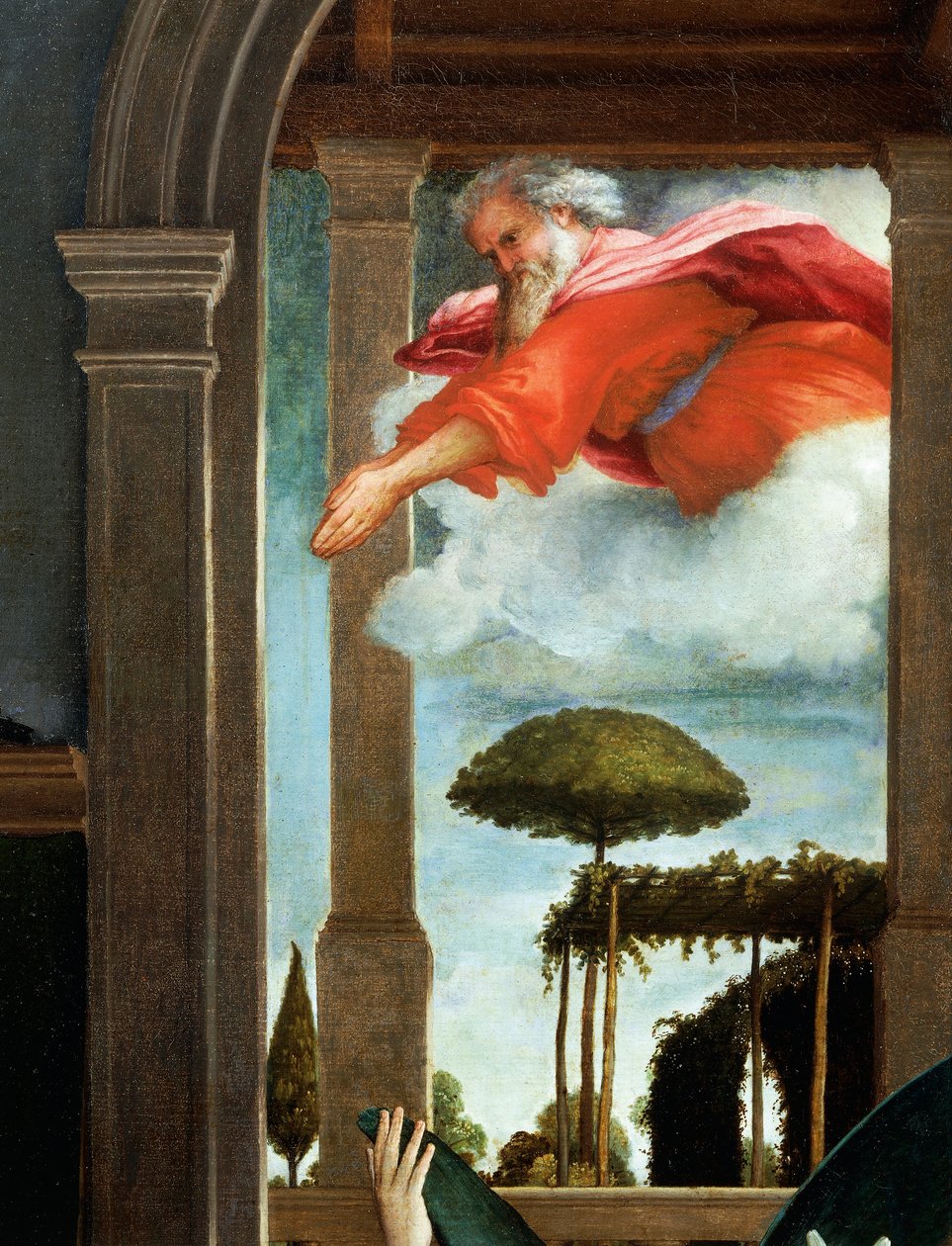 Der Ewige Vater (Detail) von Lorenzo Lotto