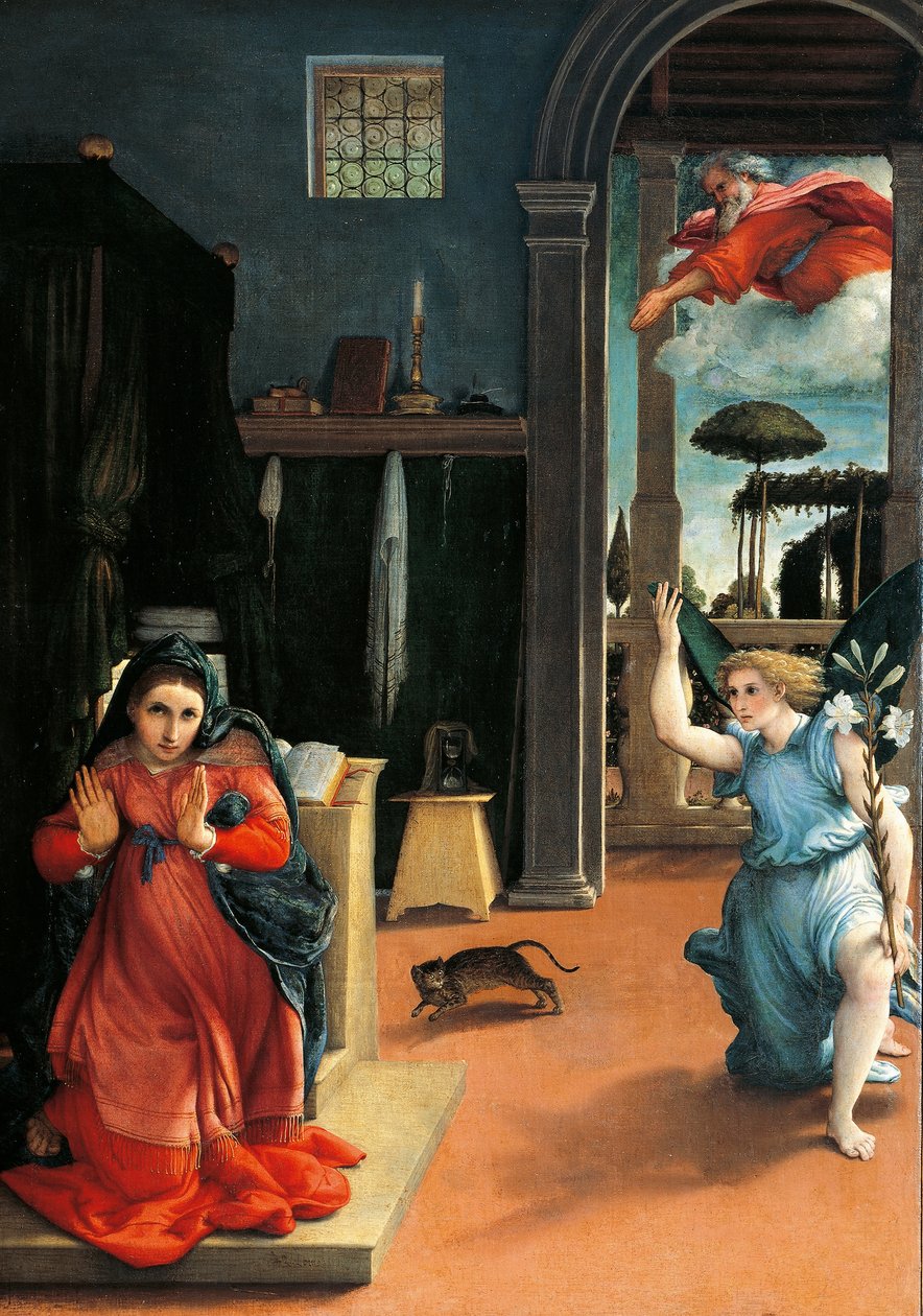 Die Verkündigung von Recanati von Lorenzo Lotto
