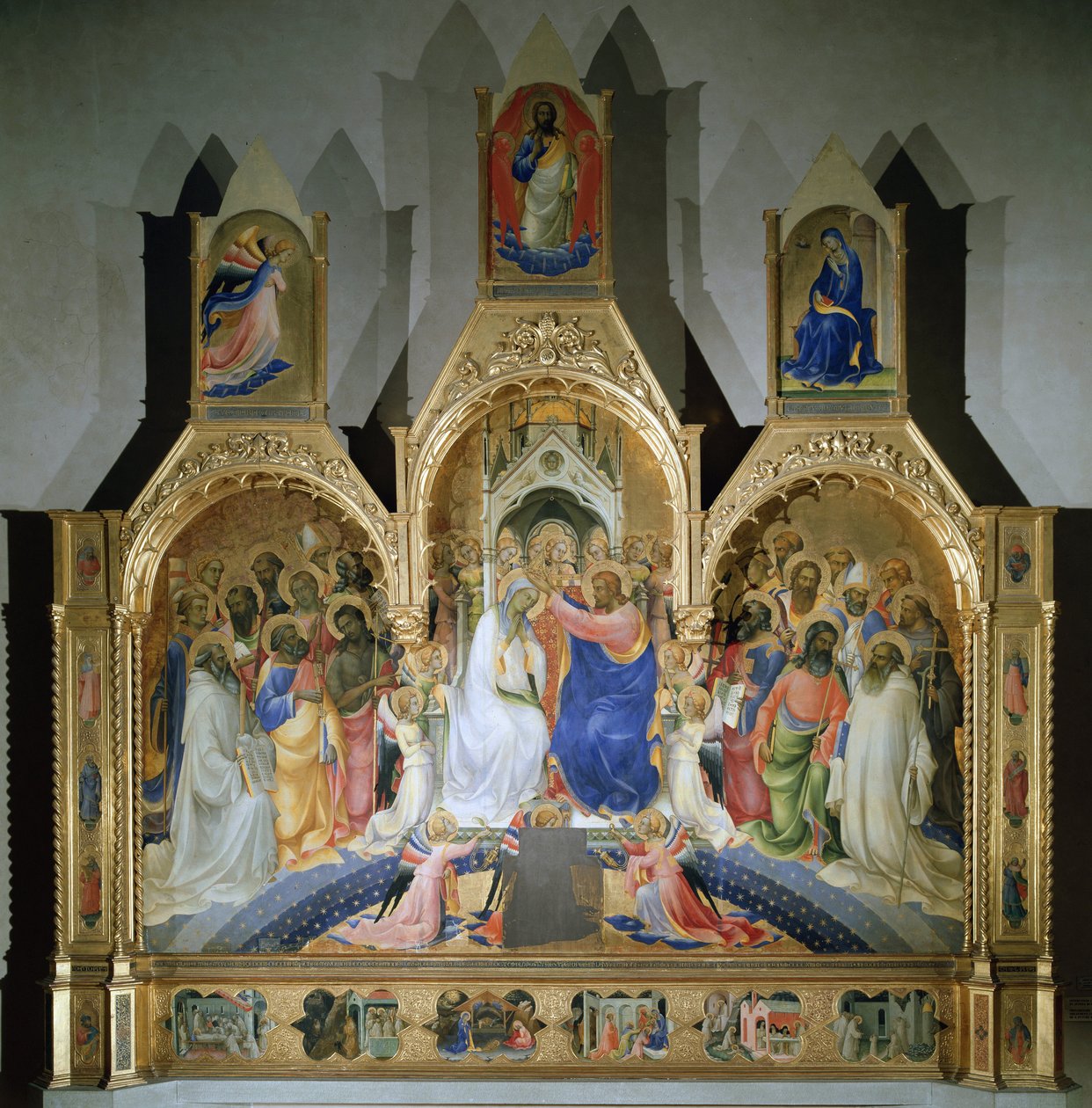 Die Krönung der Jungfrau von Lorenzo Monaco
