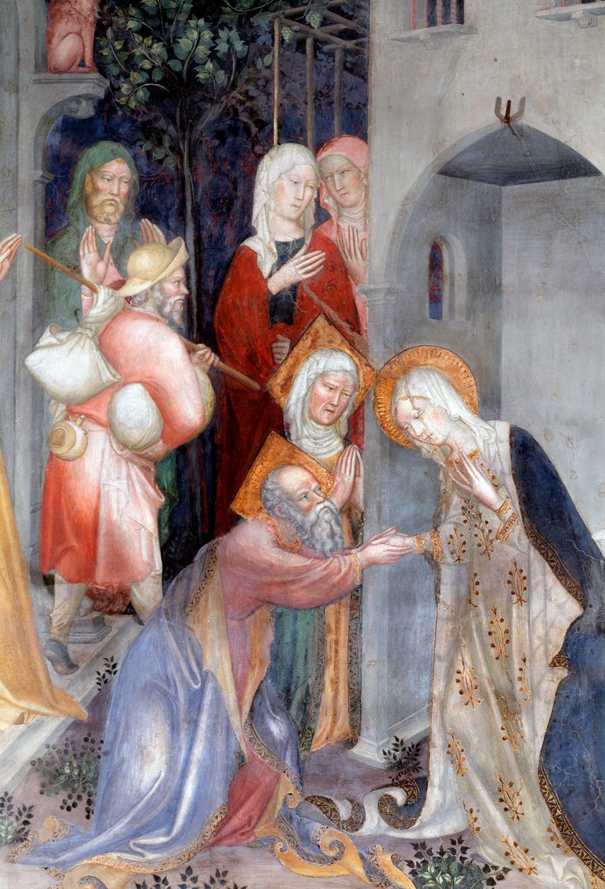 Abschied der Jungfrau von Zacharias und Elisabeth (Detail) von Lorenzo Salimbeni