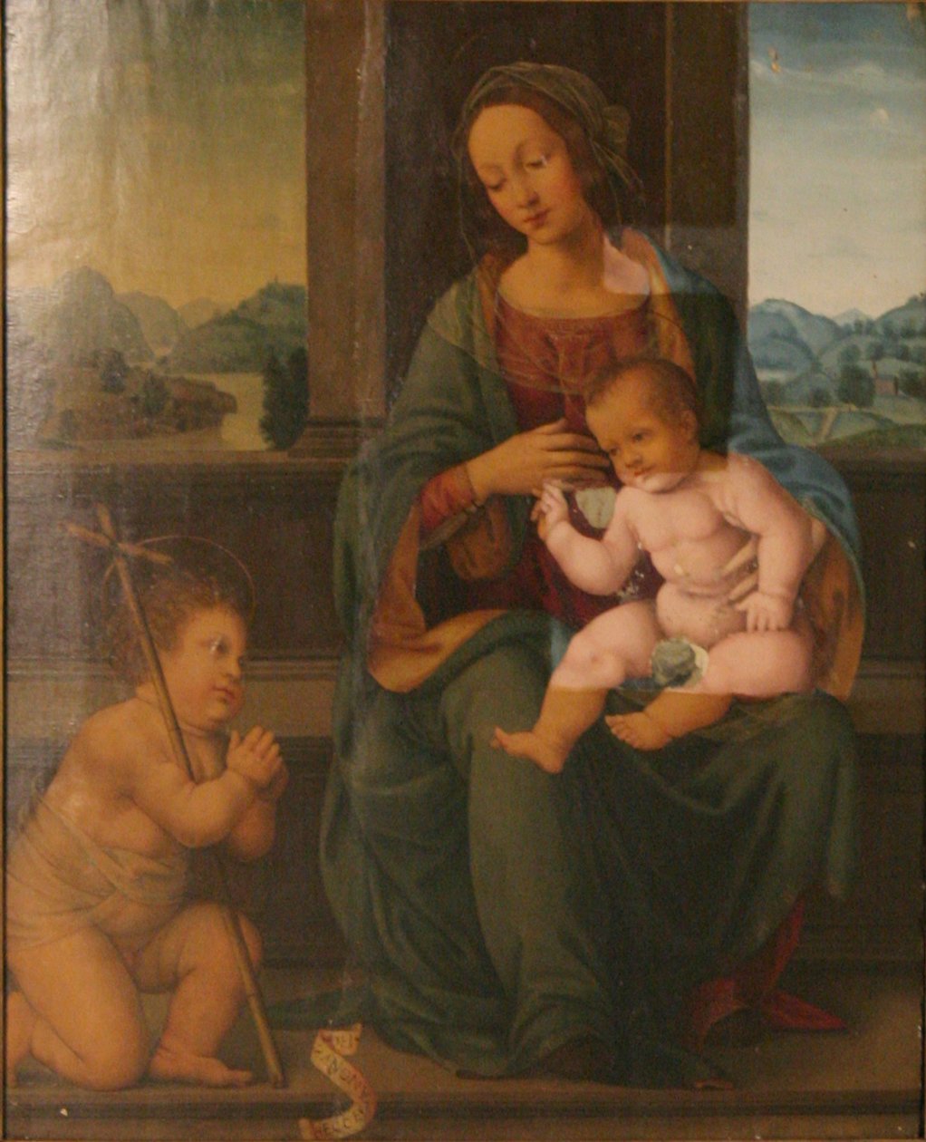 Madonna mit Kind und dem kleinen Johannes dem Täufer von Lorenzo di Credi