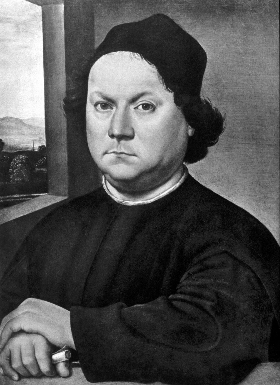 Porträt von Andrea del Verrocchio von Lorenzo di Credi. Um 1485. Uffizien, Florenz von Lorenzo di Credi