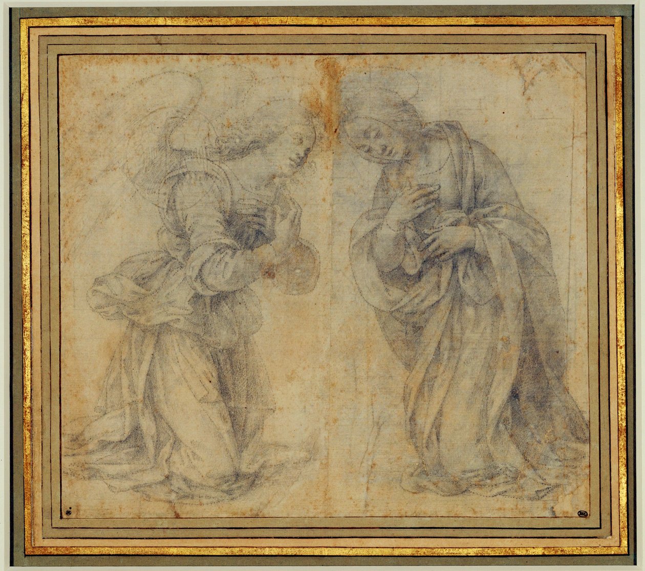 Studie für eine Verkündigung von Lorenzo di Credi