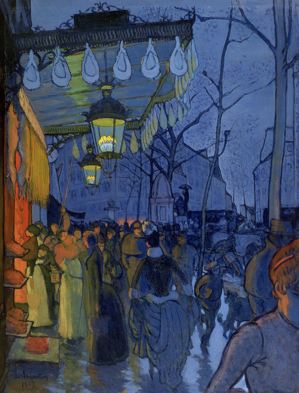 Straßenszene, um fünf Uhr nachmittags, 1887 von Louis Anquetin