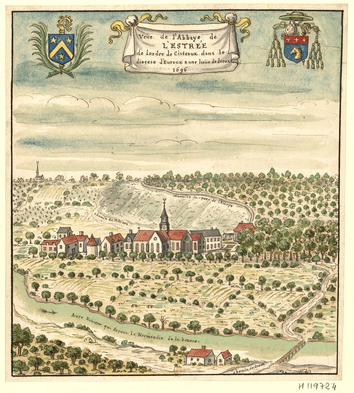 Zeichnung zugeschrieben an Louis Boudan von Louis Boudan