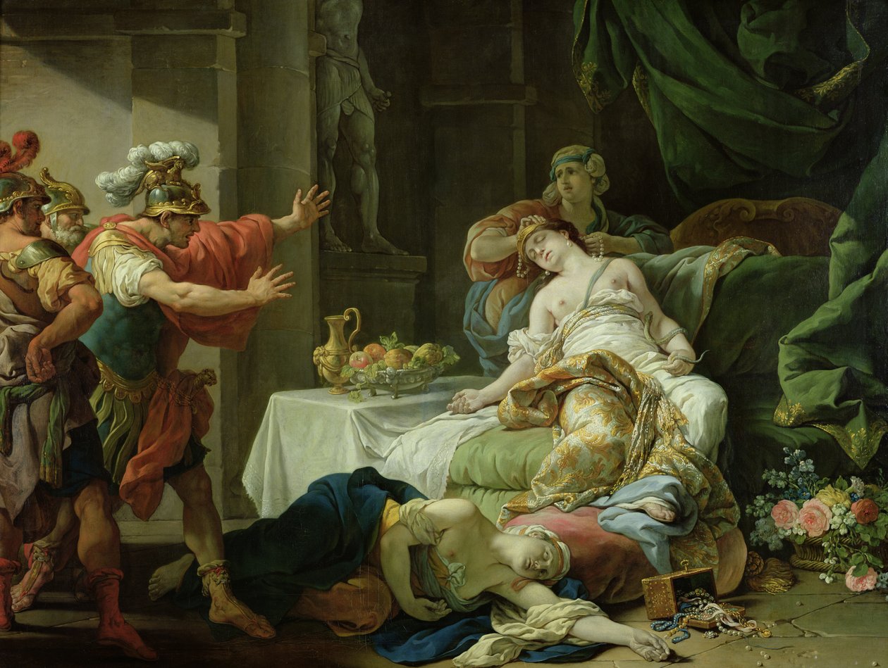 Der Tod der Kleopatra, 1755 von Louis Jean François Lagrenée