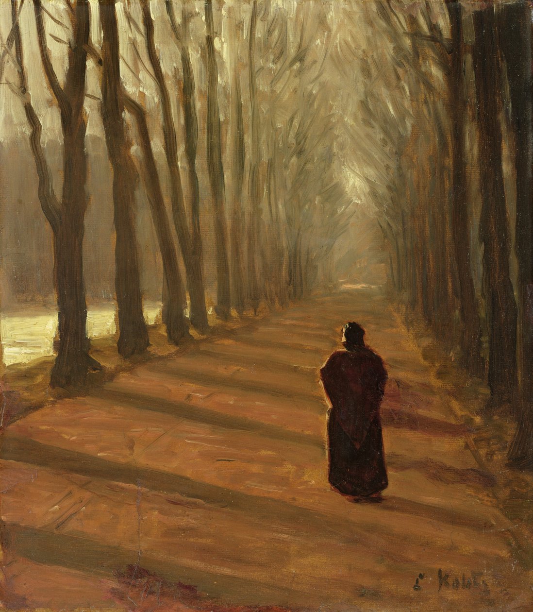 Allee am Küchengraben im Karlsaue Park, Kassel von Louis Kolitz