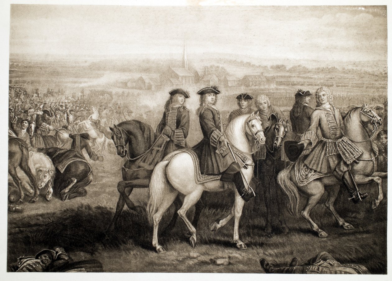Schlacht von Blenheim, veröffentlicht 1902 (Kollotypie) von Louis Laguerre