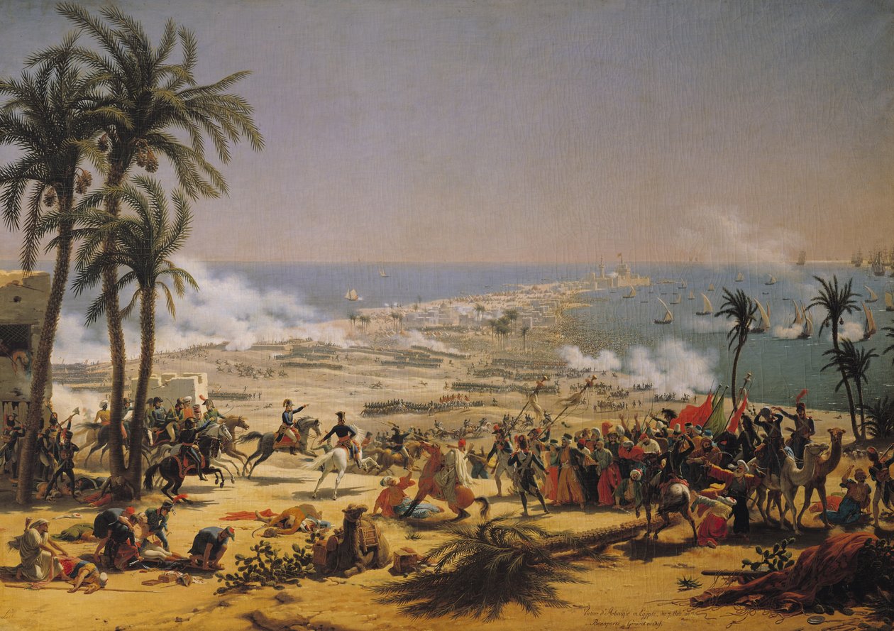 Die Schlacht von Aboukir, 25. Juli 1799 von Louis Lejeune