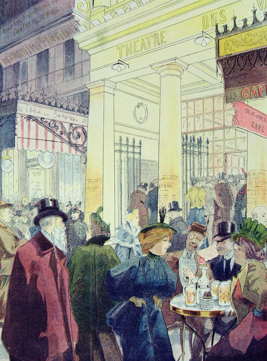 Das Théâtre des Variétés, Boulevard Montmartre, 1897 von Louis Malteste