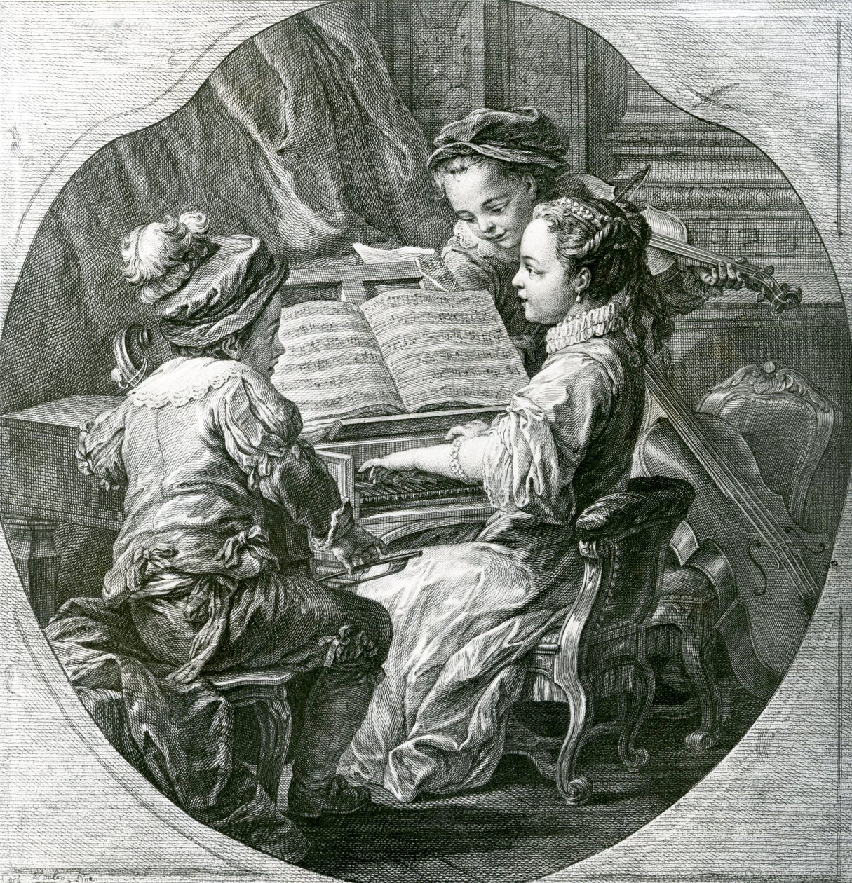 Eine Allegorie der Musik, La Musique, 1756 von Louis Michel van Loo