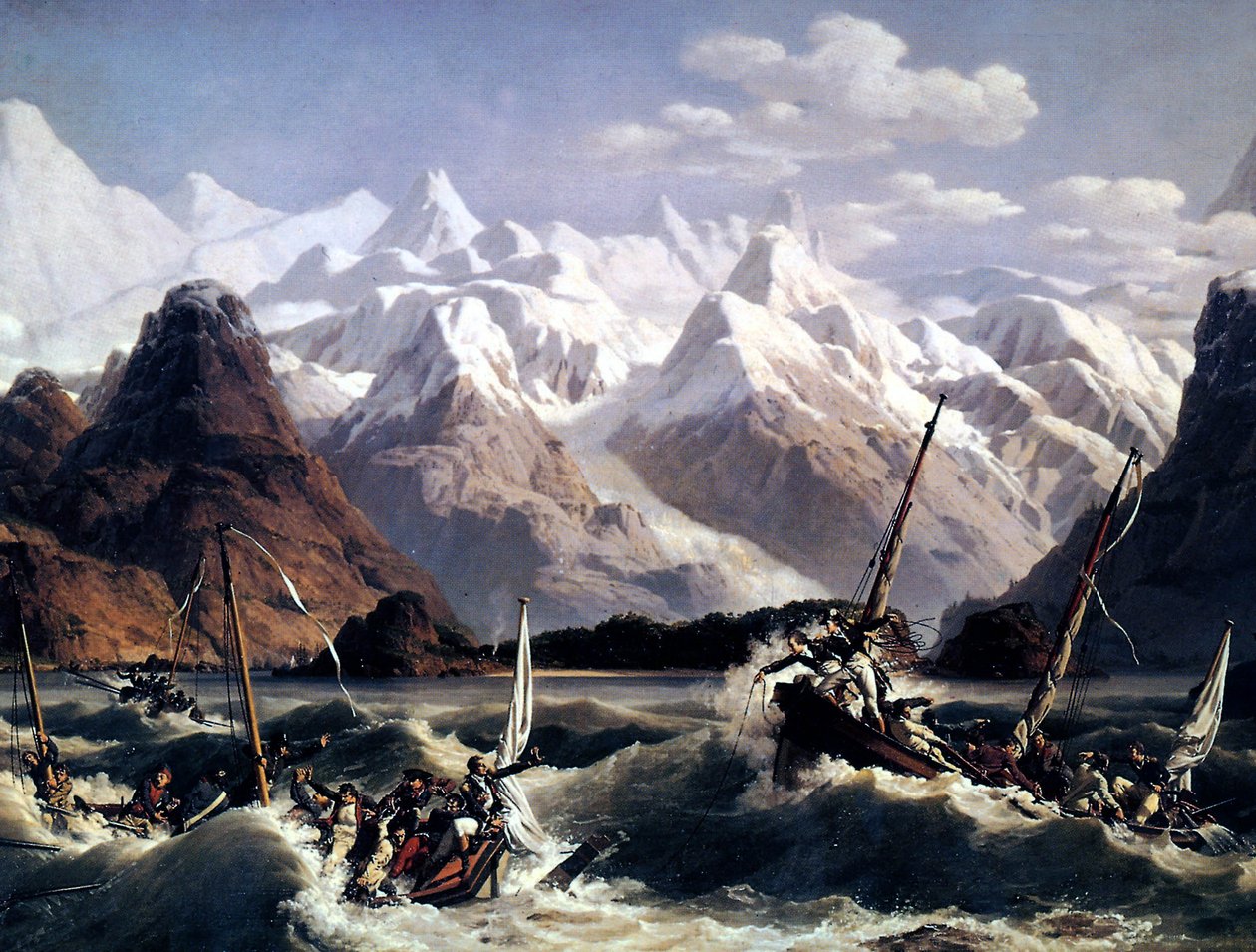 Schiffbruch der Flotte des Seefahrers Jean François de Galaup, genannt La Pérouse von Louis Philippe Crepin
