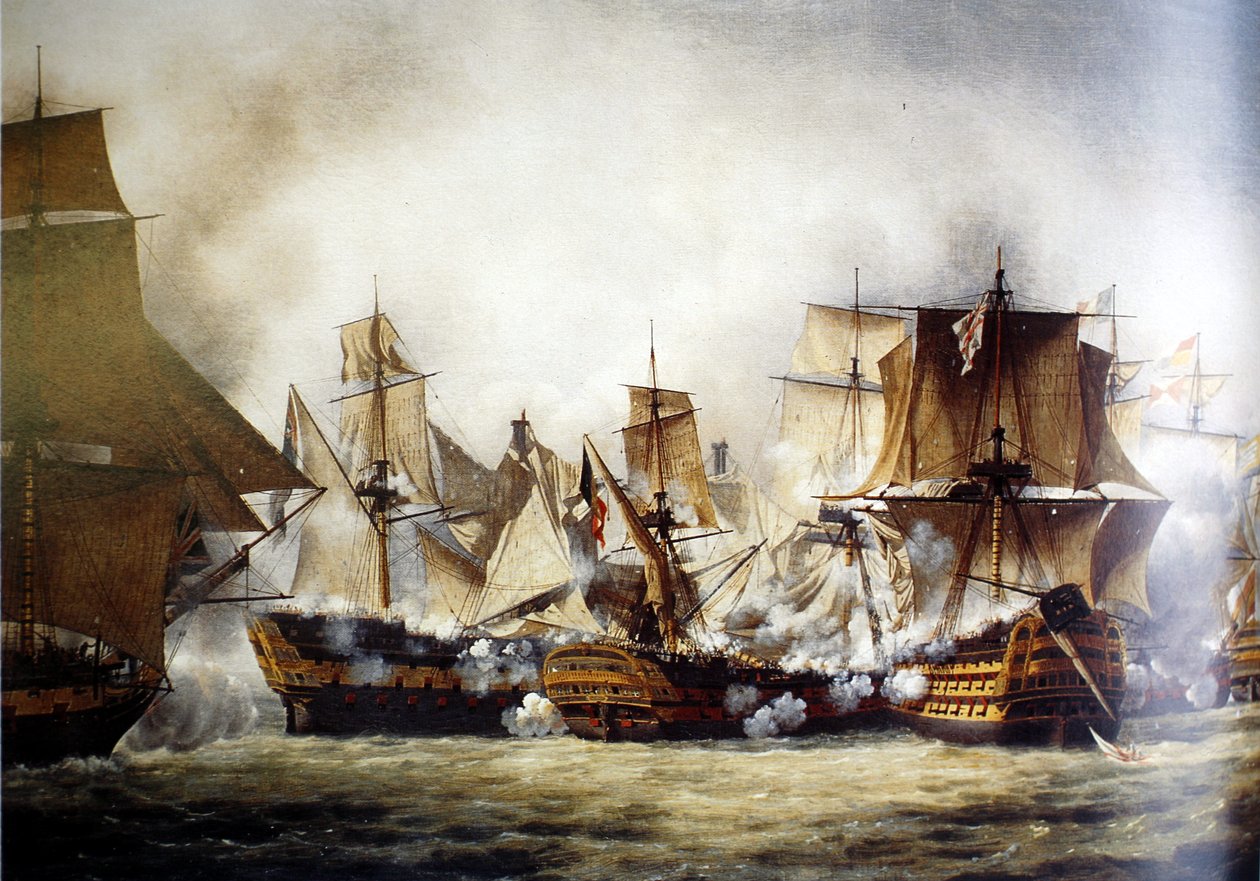 Szene der Schlacht von Trafalgar von Louis Philippe Crepin