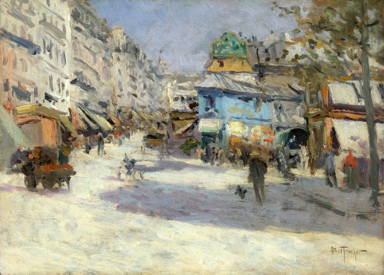 Rue Lepic, Ecke Rue Puget und Place Blanche, ca. 1890 von Louis Abel-Truchet