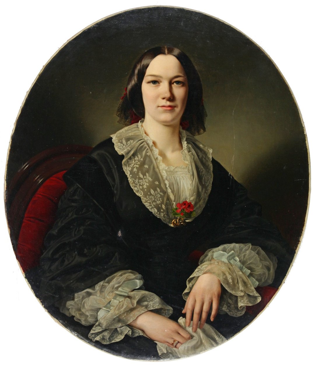 Porträt von Maria Suwarina Rebekka Thyen, geb. Wilkens von Louis Ammy Blanc