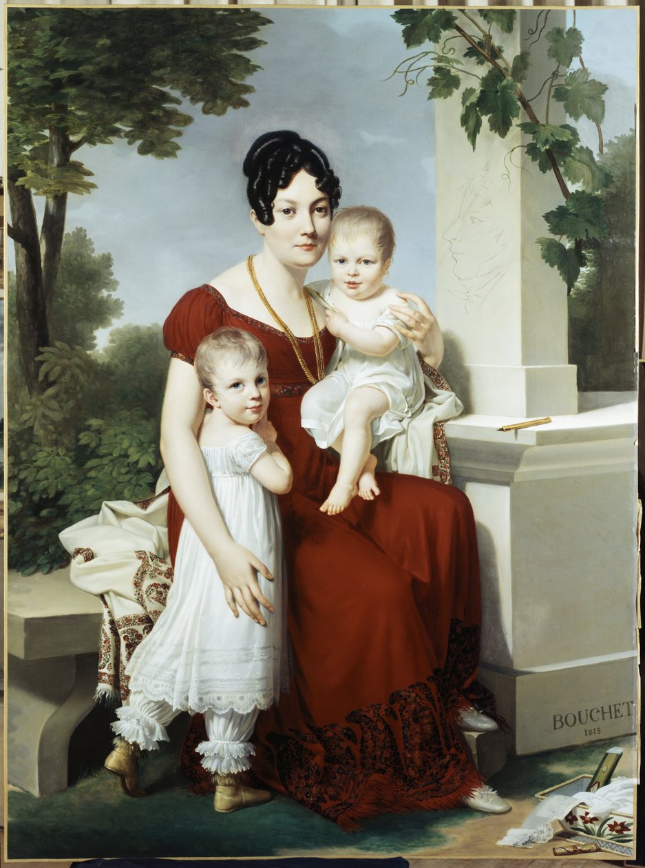 Mme. H und ihre Kinder von Louis Andre Gabriel Bouchet