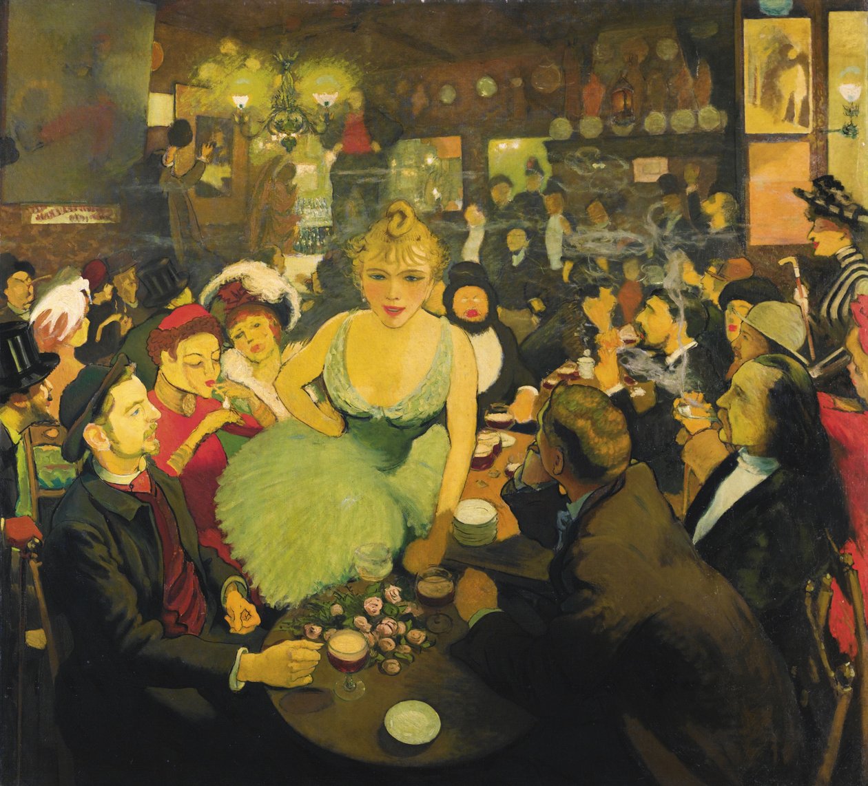 Im Montmartre-Club Le Mirliton von Aristide Bruant, 1886-1887 von Louis Anquetin