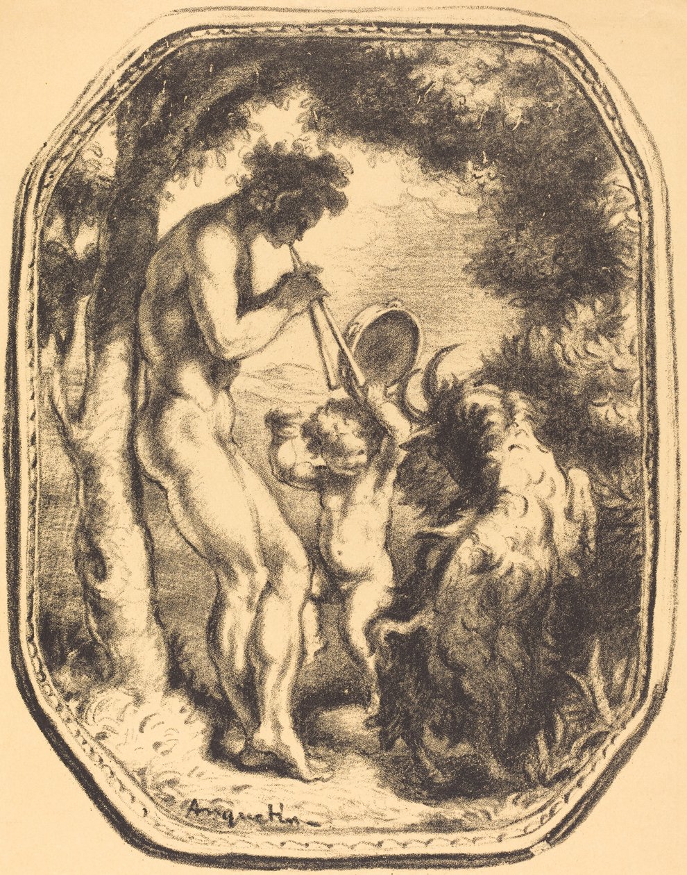 Le Talion, La Cage, Ceux qui restent, Fortune, 1898 von Louis Anquetin