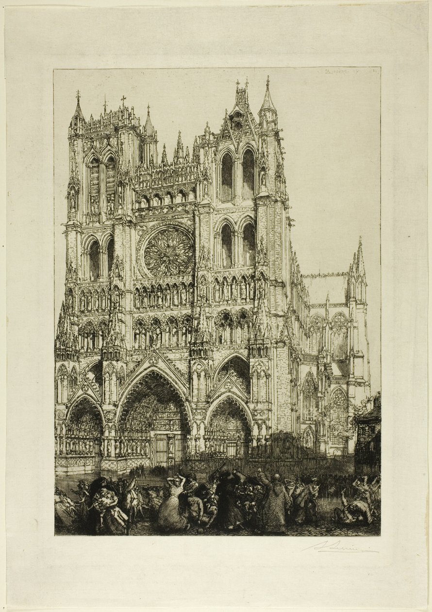 Kathedrale von Amiens von Louis Auguste Lepère