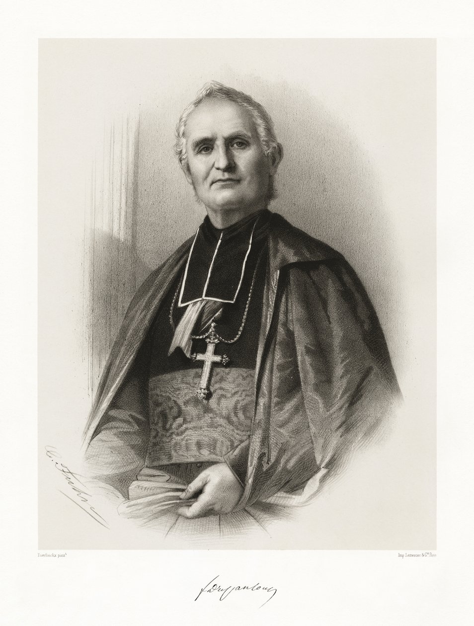 Félix Dupanloup, 1865-66 von Louis Benoit Antoine Tuerlinckx