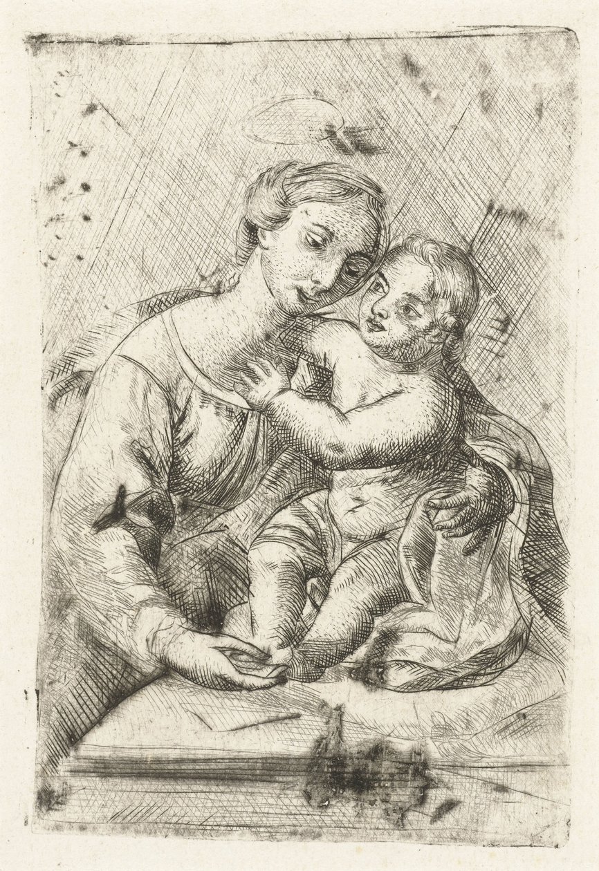 Madonna mit Kind von Louis Bernard Coclers