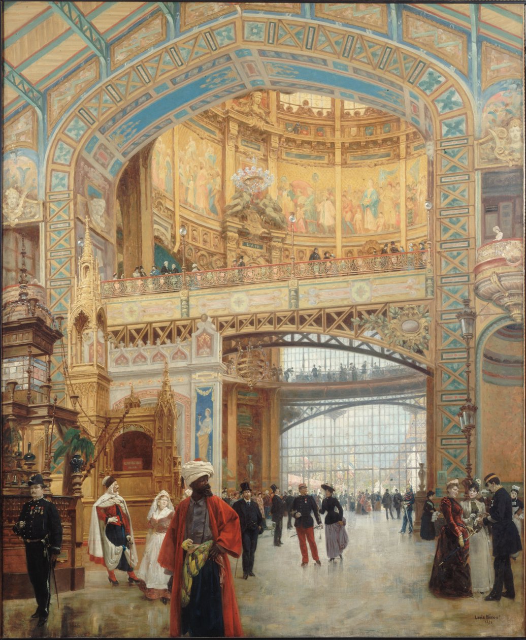 Die Galerie der Maschinen der Weltausstellung in Paris 1889, 1890 von Louis Beroud