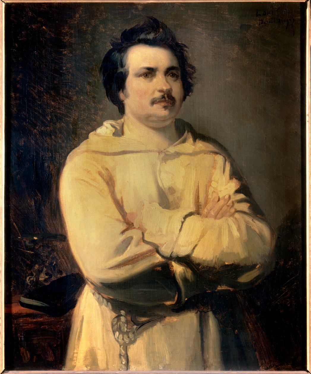 Porträt von Honoré de Balzac (1799-1850) von Louis Boulanger