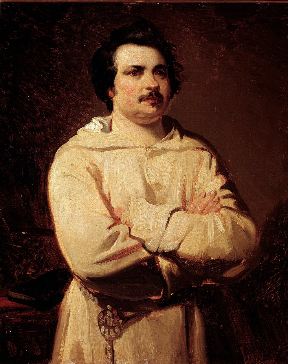 Porträt des französischen Schriftstellers Honoré de Balzac von Louis Boulanger