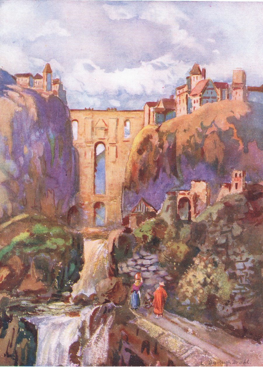 Der Tajo Ronda, aus Hutchinsons Picturesque Europe, veröffentlicht von Hutchinson & Son, ca. 1930 von Louis Burleigh Bruhl