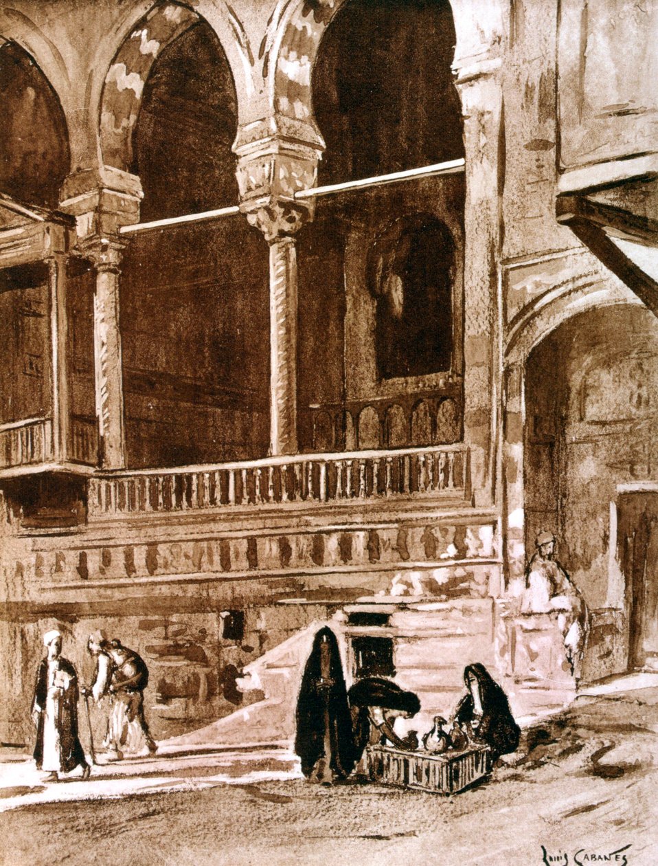 Das Haus des Qadi beit el-qadi, Kairo, Ägypten, 1928 von Louis Cabanes